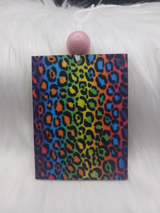 Colorful animal print air freshener