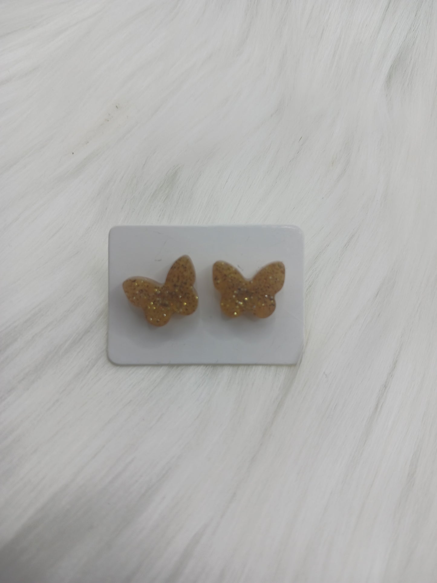 Butterfly shaped stud earrings