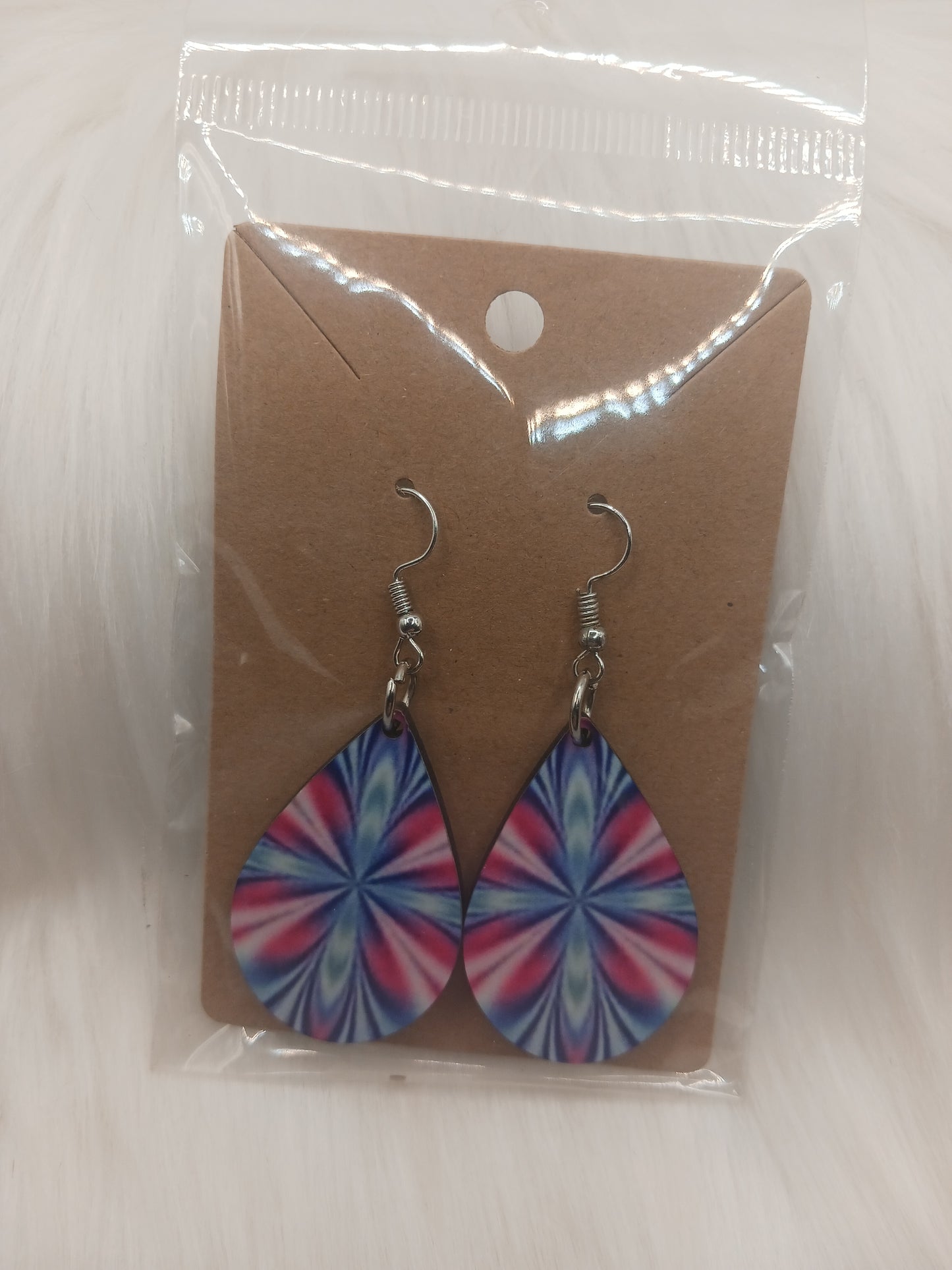 Color burst earrings