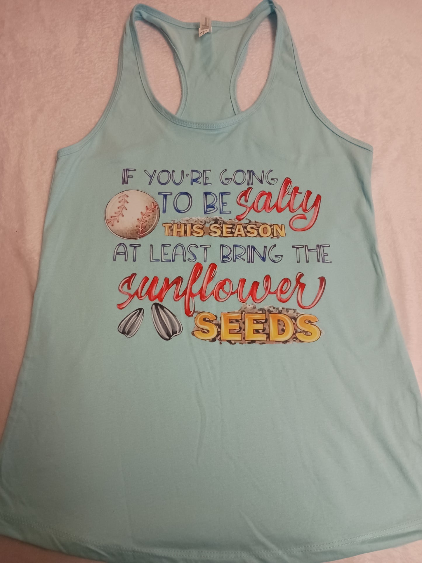 If you're going to be salty... Flowy racerback tank top