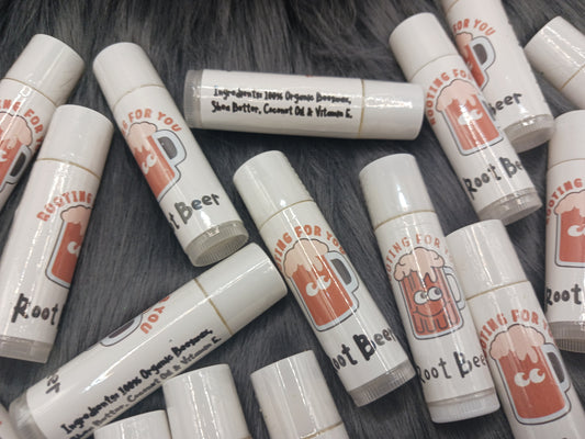 Rooting for you! Root beer flavored lip balm