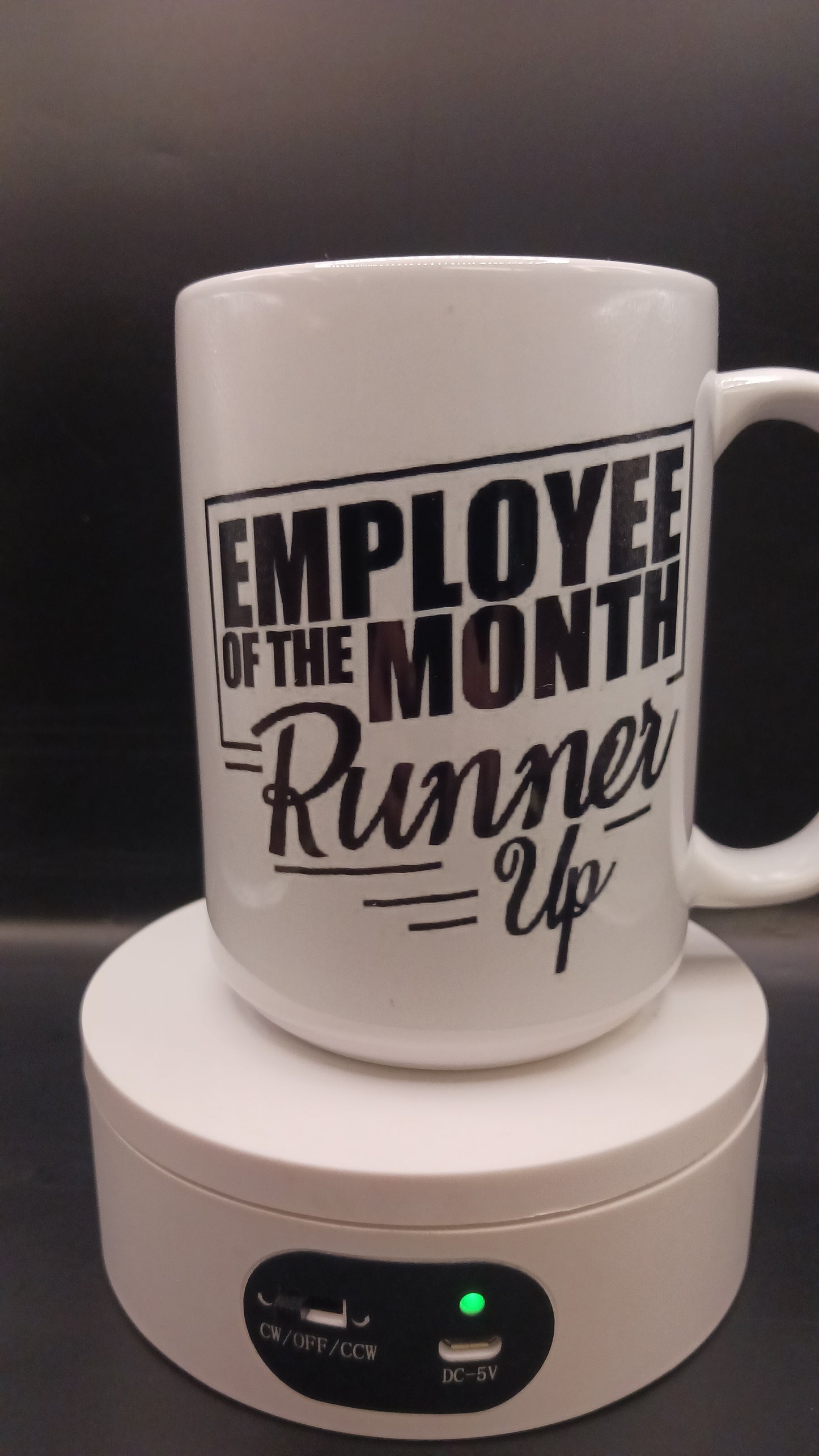 Employee of the month runner up coffee mug