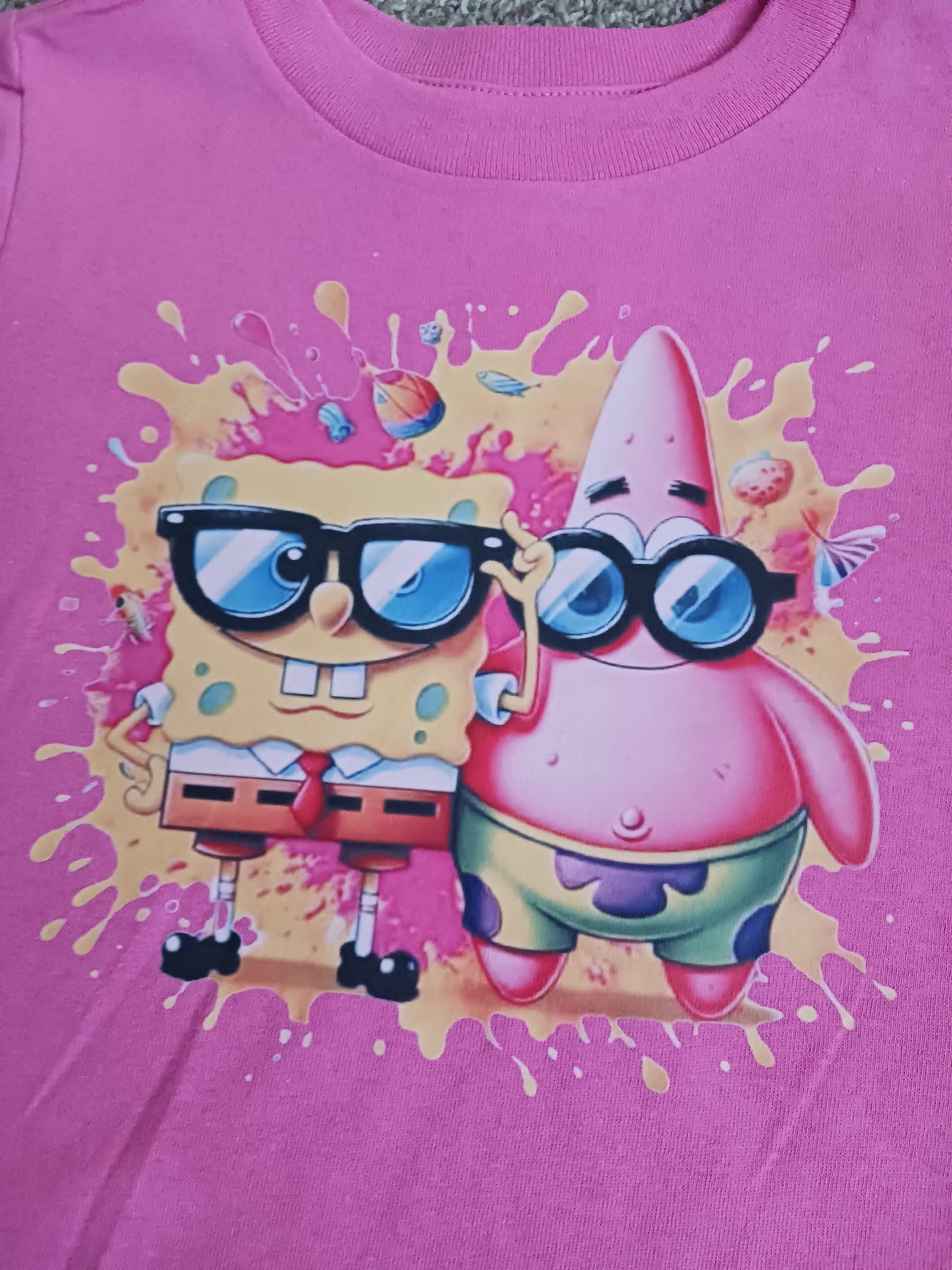 Sponge and star kids Tshirt