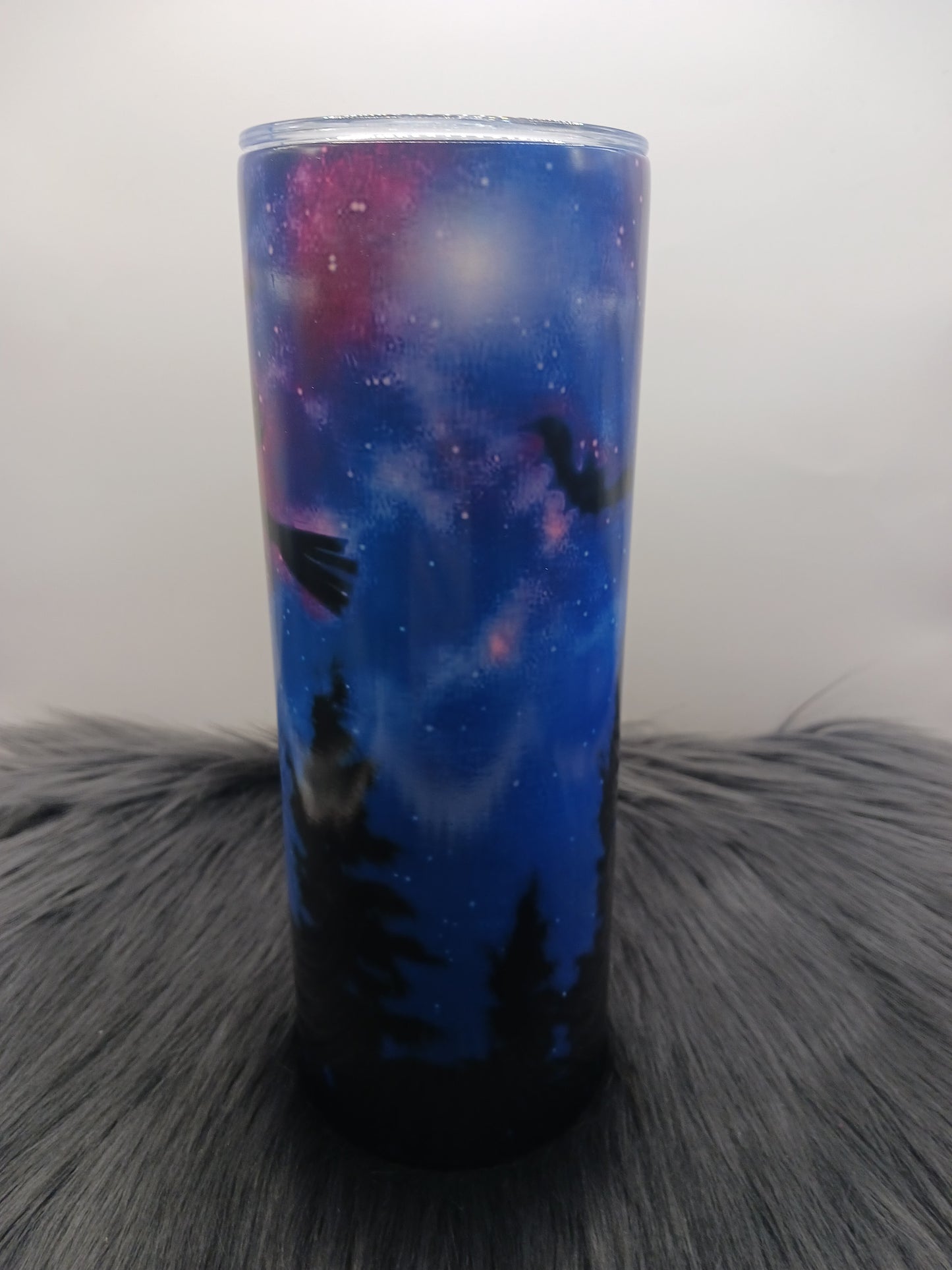 Witchy sky Glow in the dark tumbler