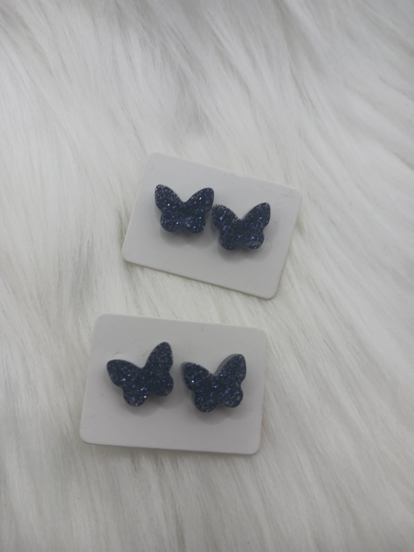 Butterfly shaped stud earrings