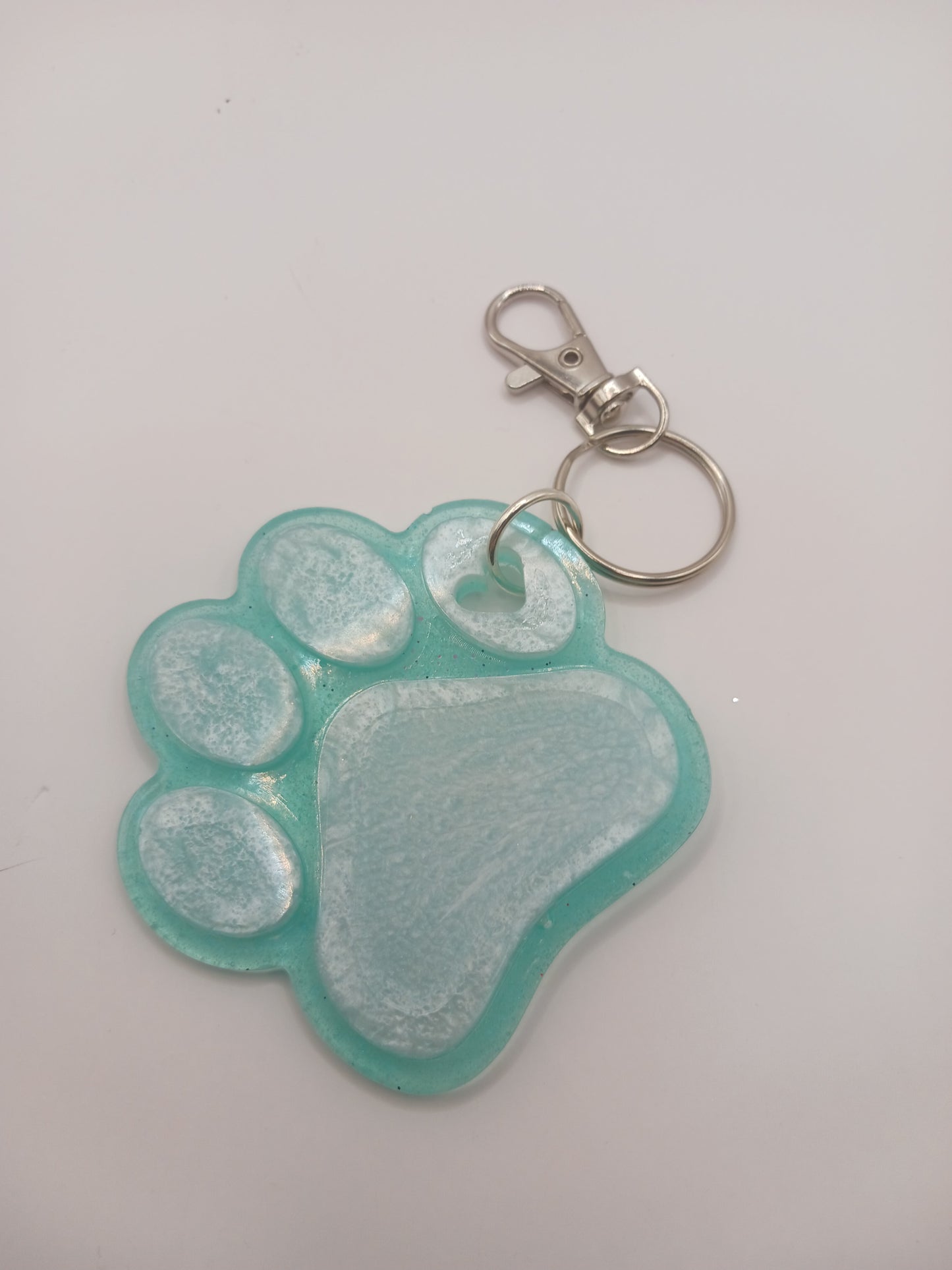 Paw print large keychain