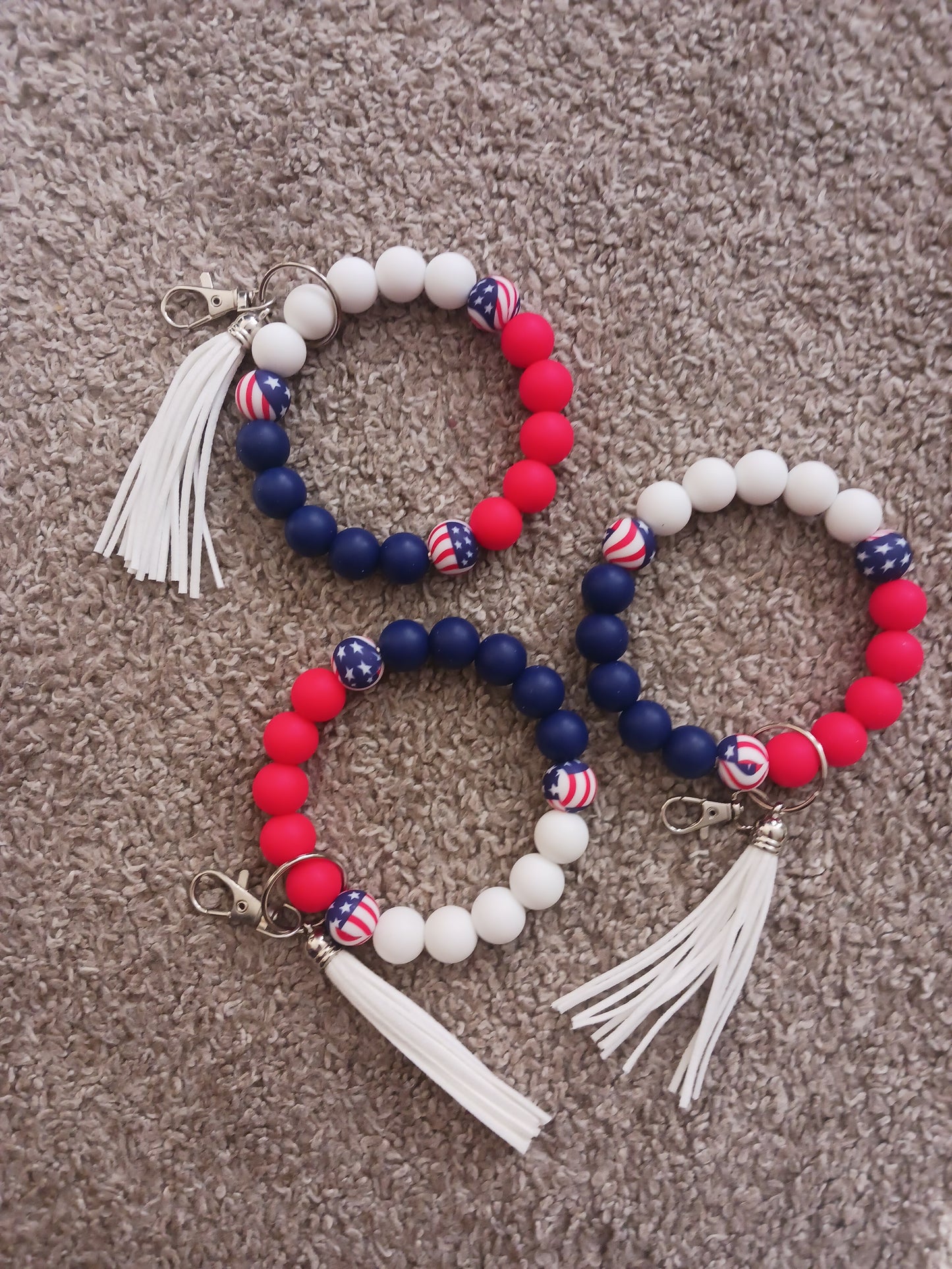 USA silicone beaded Wristlet