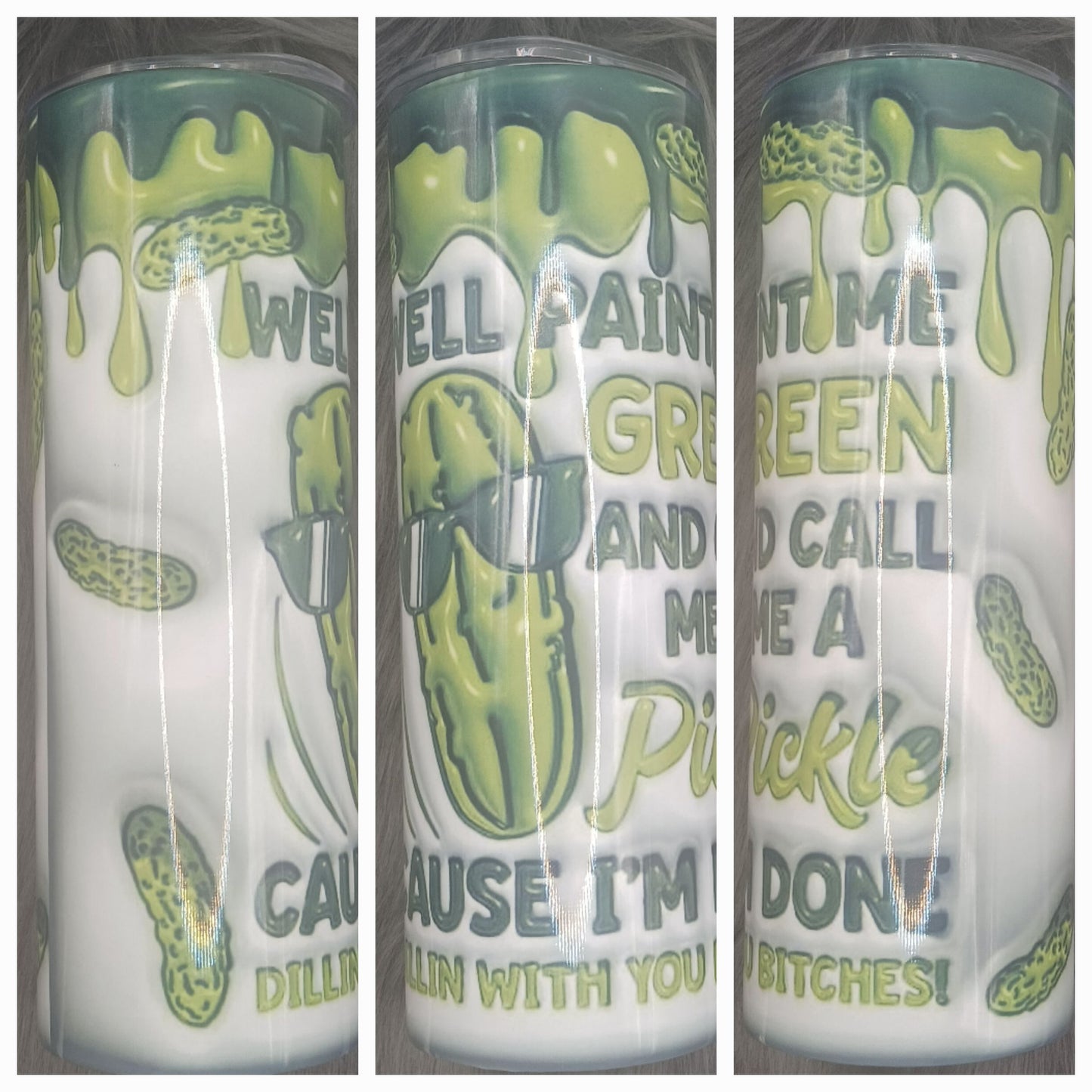 Dill pickle tumbler